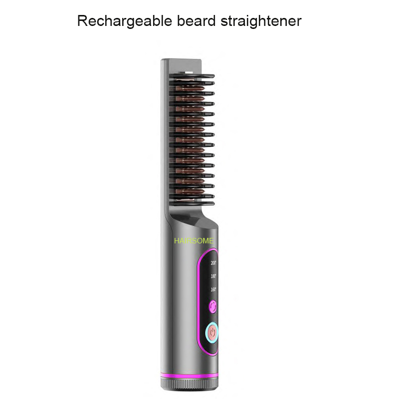 Rechargeable beard straightener