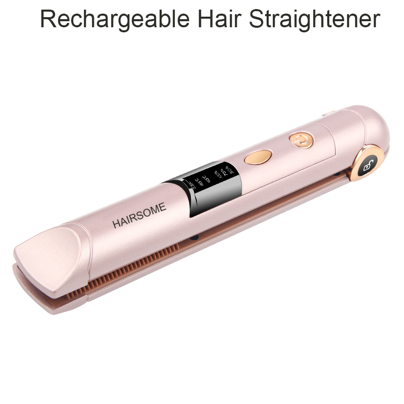 Rechargeable hair straightener