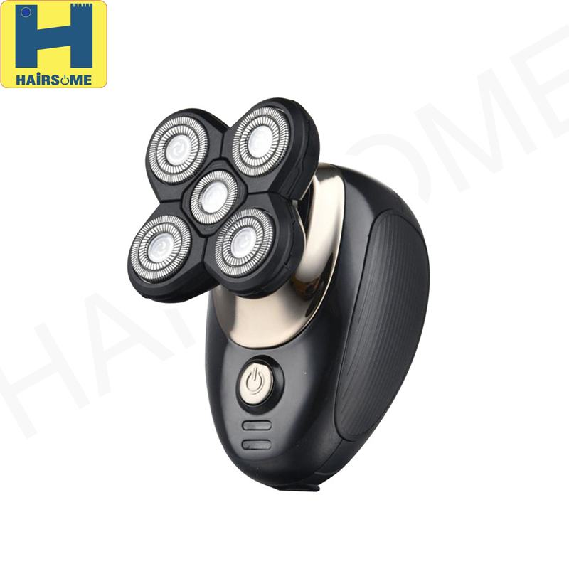 5 blades head shaver with indicator light 