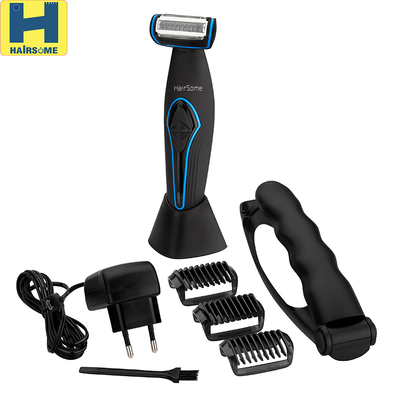 waterproof IPX5 Body groomer with extendable handle 