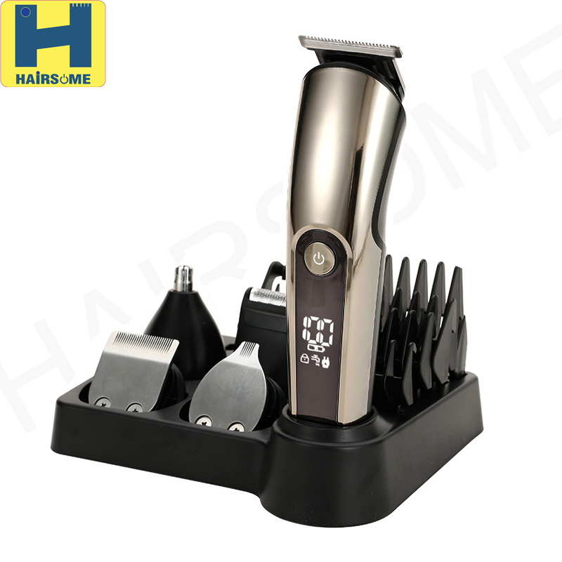 Men's grooming set 5 IN 1 - Press on/off switch with travel lock MG-858