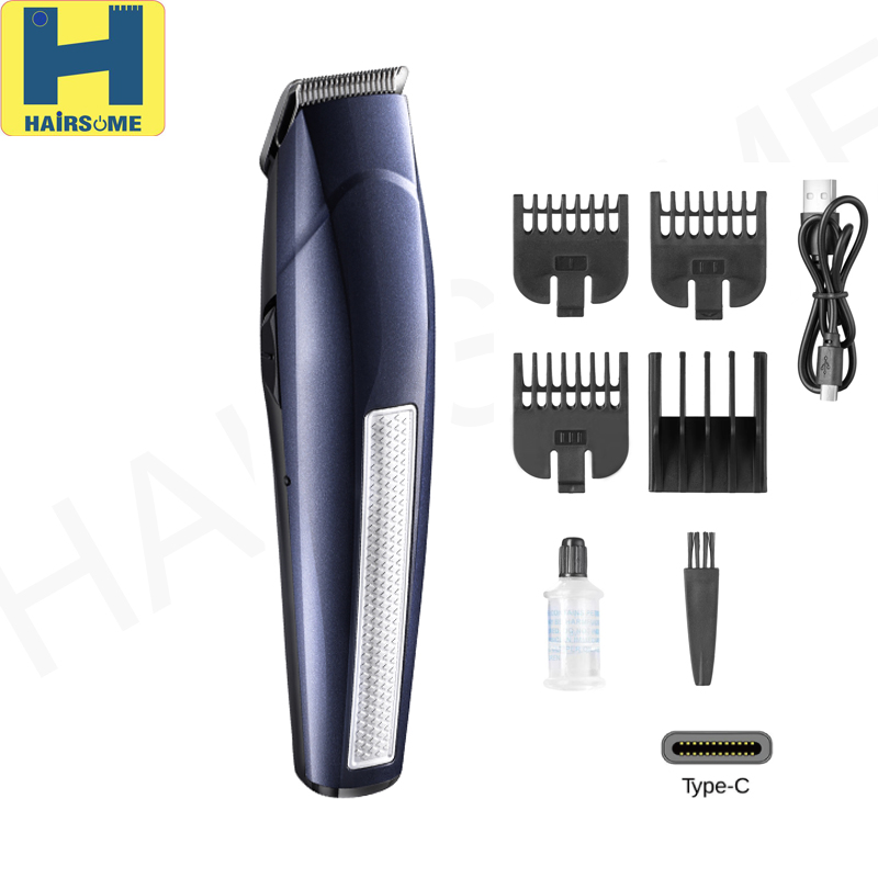 home using beard trimmer with 4 guide combs